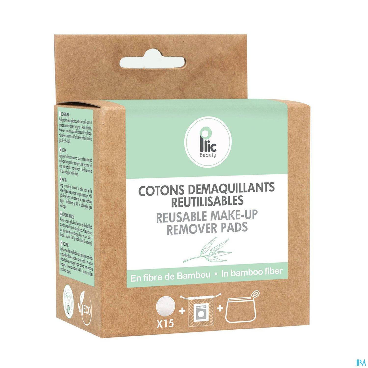 Plic Beauty Coton Demaquillant Reutilisable X15