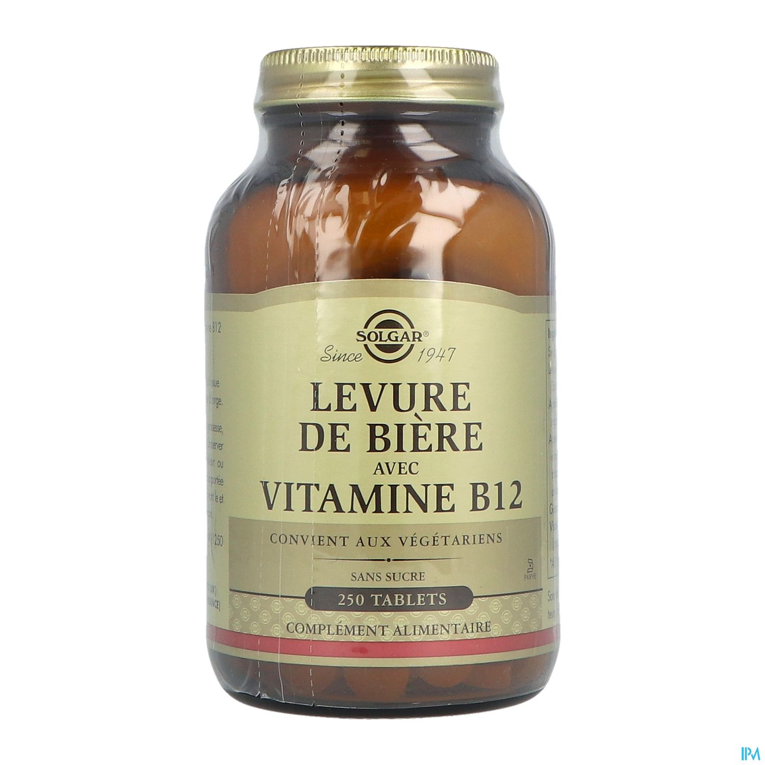 Solgar Levure De Biere Avec Vitamine B12 Comprime 250