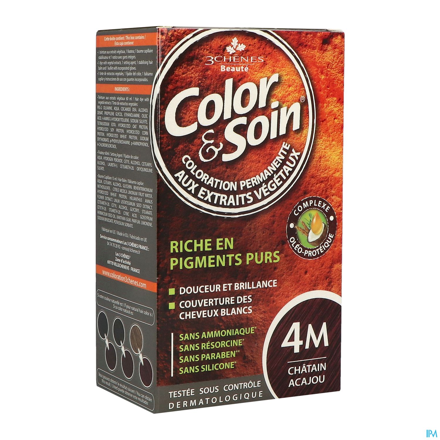 3 CHENES COLOR/SOIN CHAT ACAJOU 4M