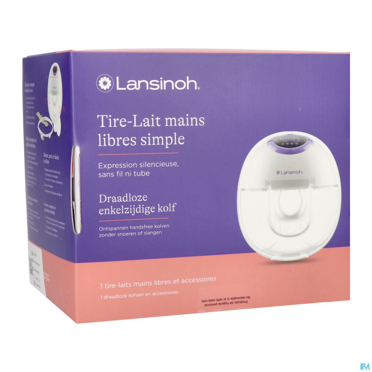 LANSINOH TIRE LAIT MAIN LIBR SIMPL
