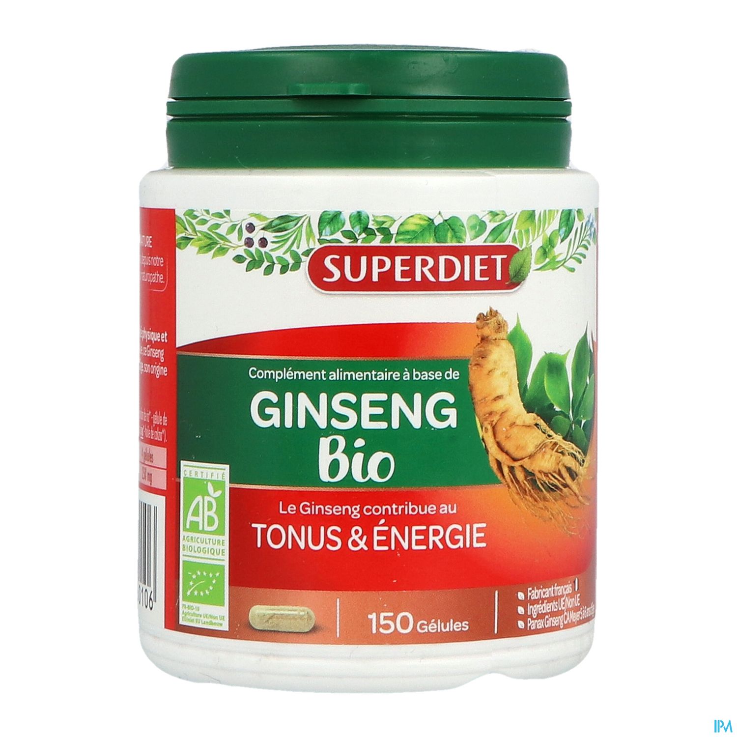 Superdiet Ginseng Panax Ca Meyer Bio Gelule 150