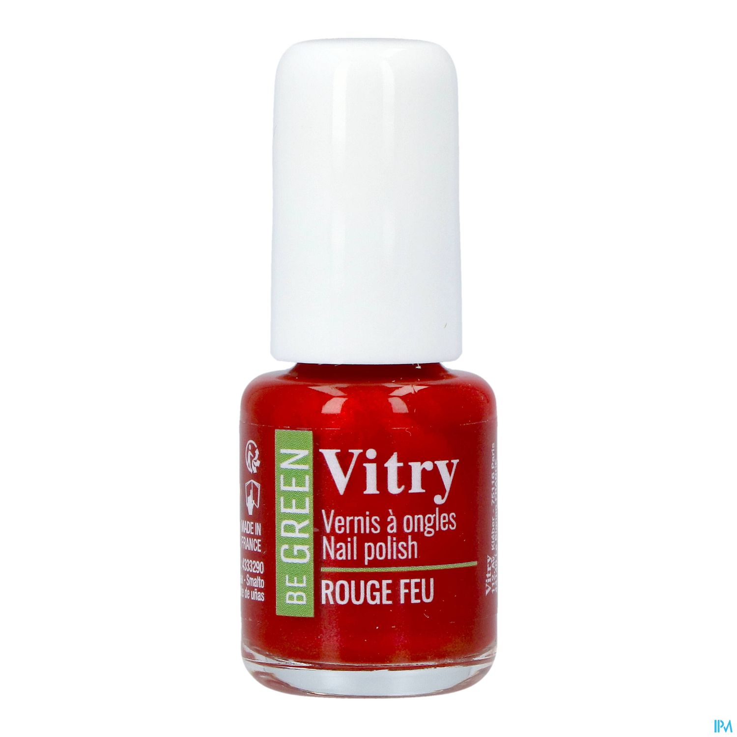 Vitry Be Green Vernis Ongles Rouge Feu 6ml