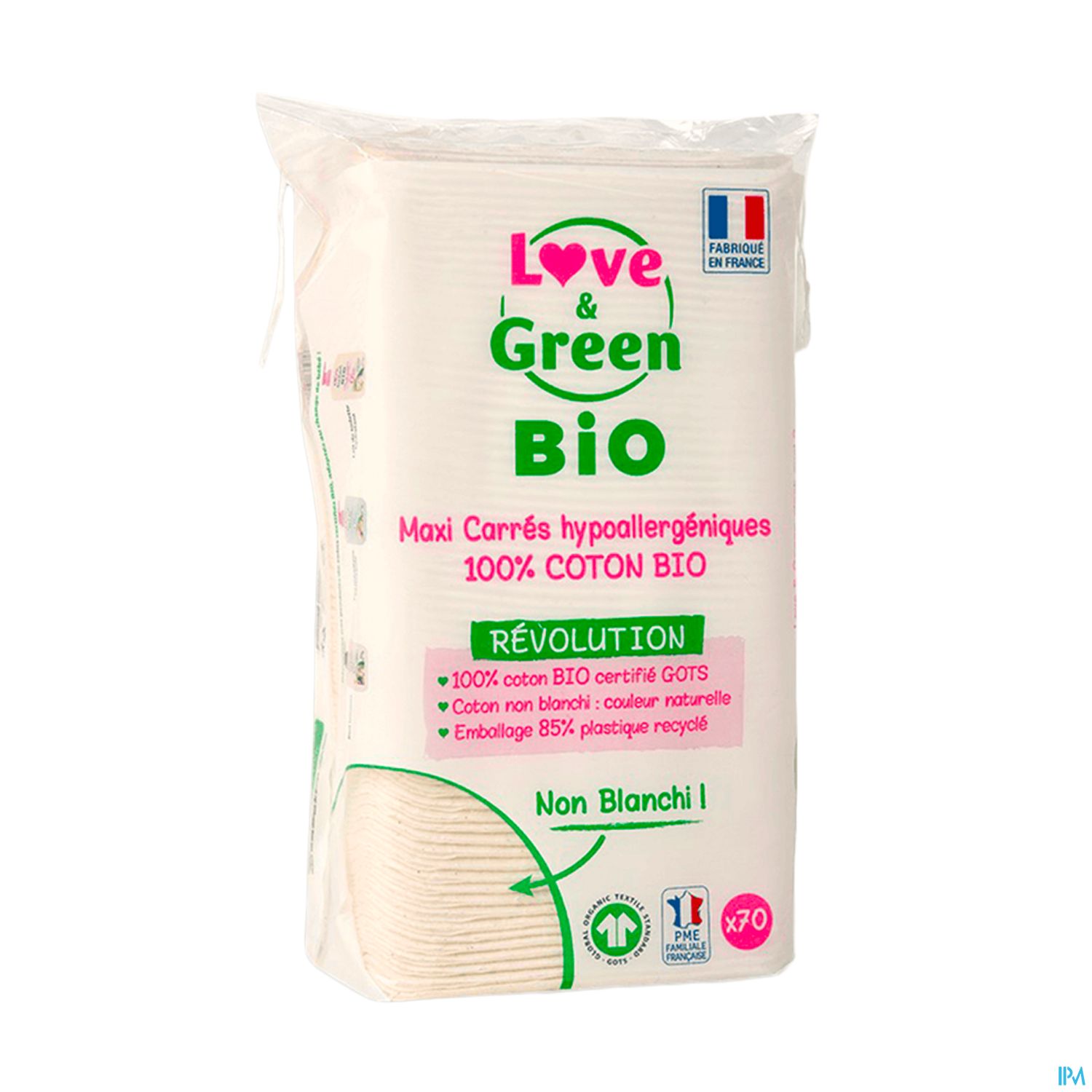 LOVE&GREEN BIO COTON MAXI CARRE 70