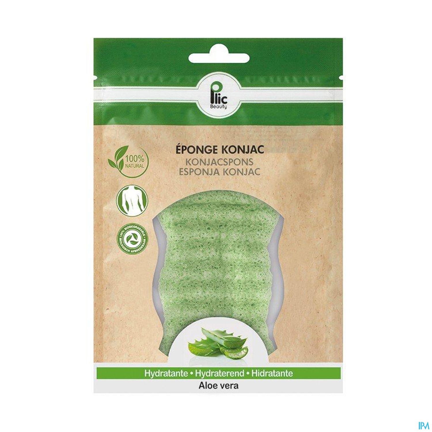 Plic Beauty Eponge Konjac Aloe Vera X1