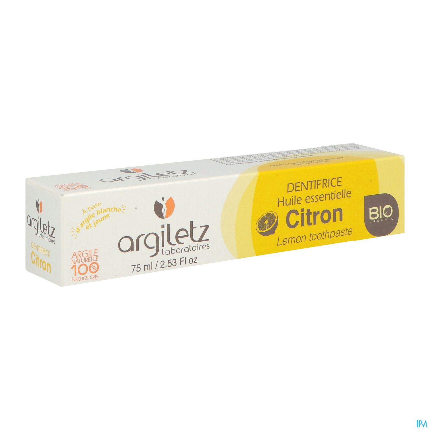 ARGILETZ DENT BIO CITRON 75ML