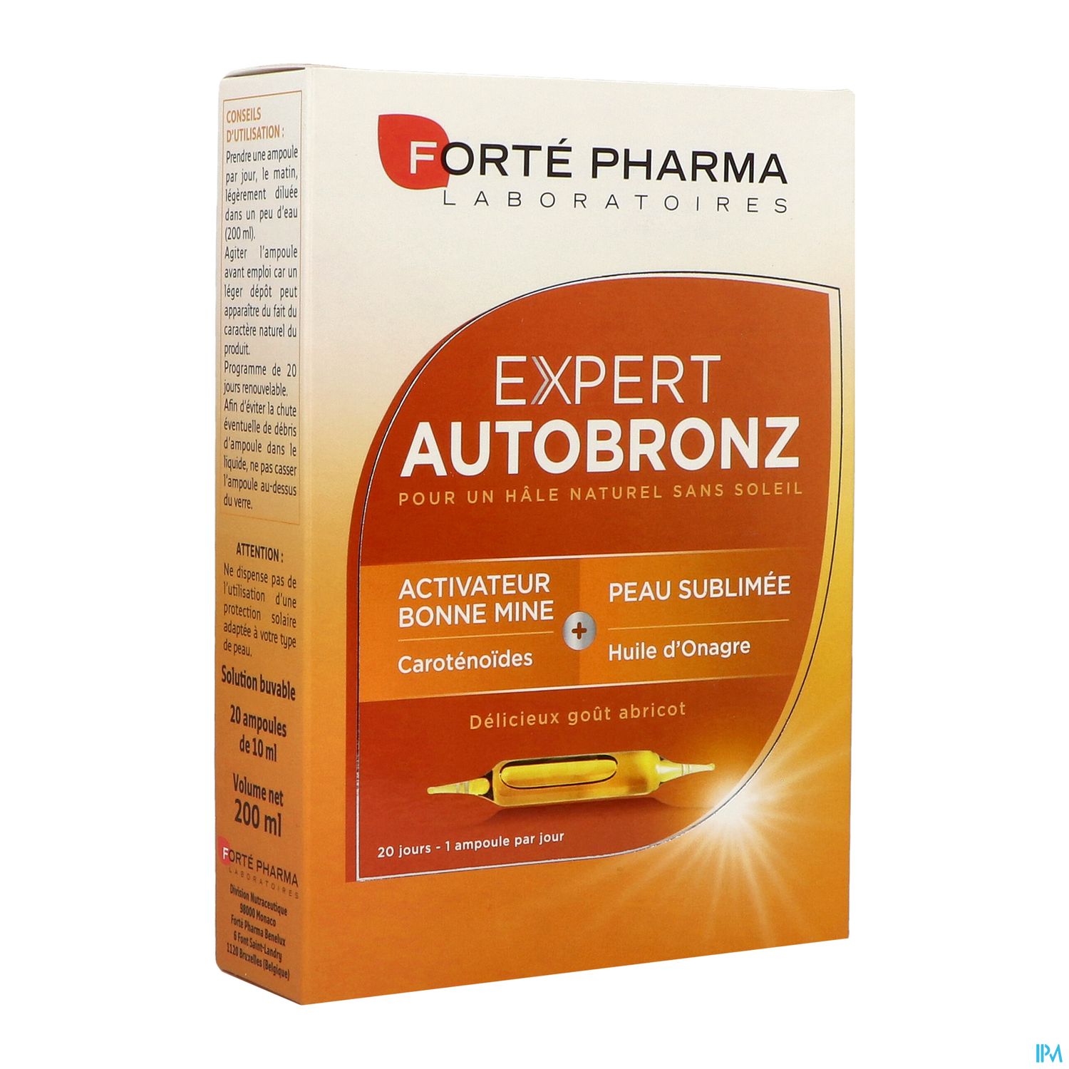 Forte Pharma Expert Autobronz Ampoule Buvable 10ml 20