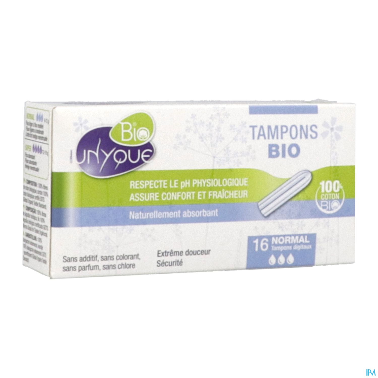 Unyque Tampon Bio Sans Applicateur Normal 16