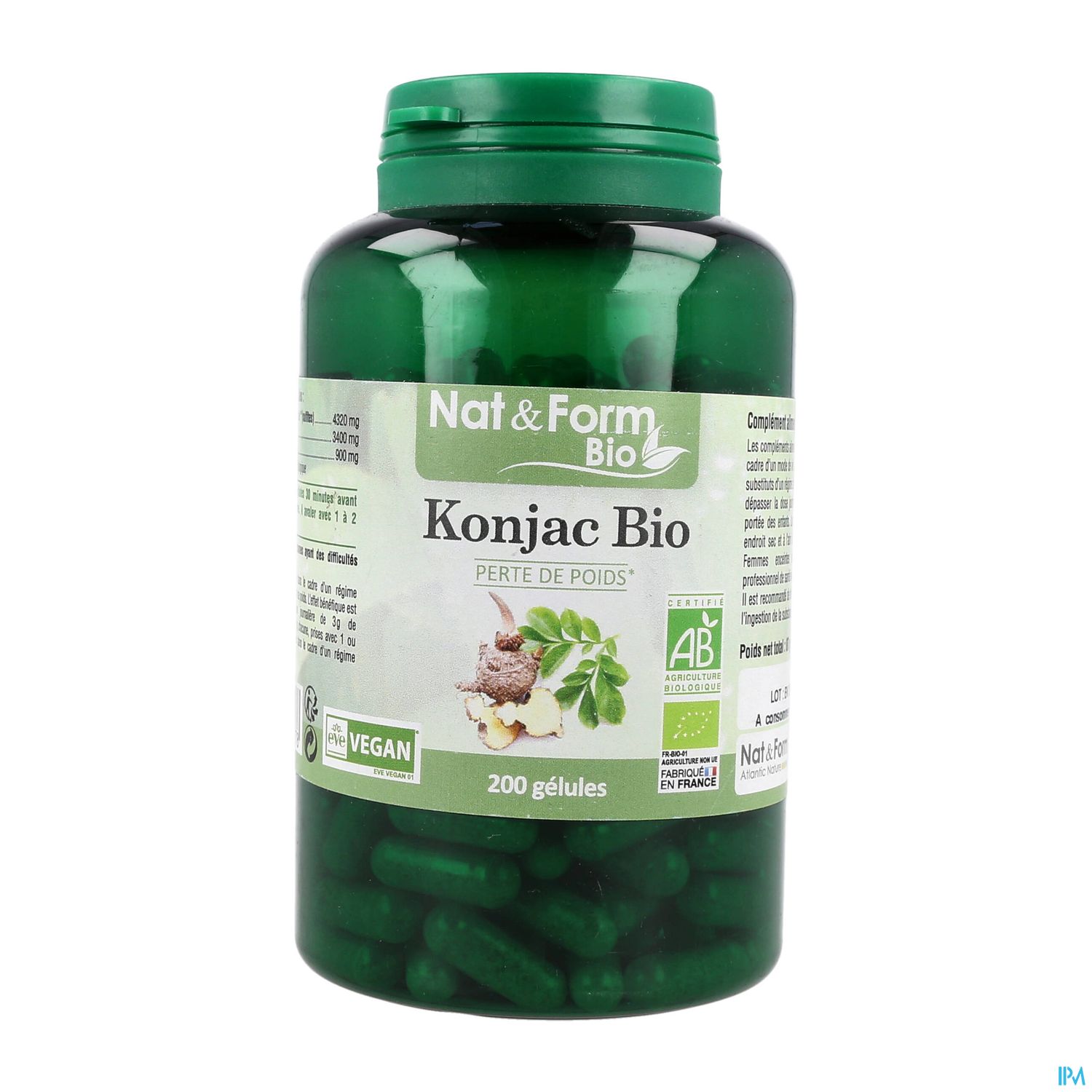 NAT&FORM BIO KONJAC GELVEG200