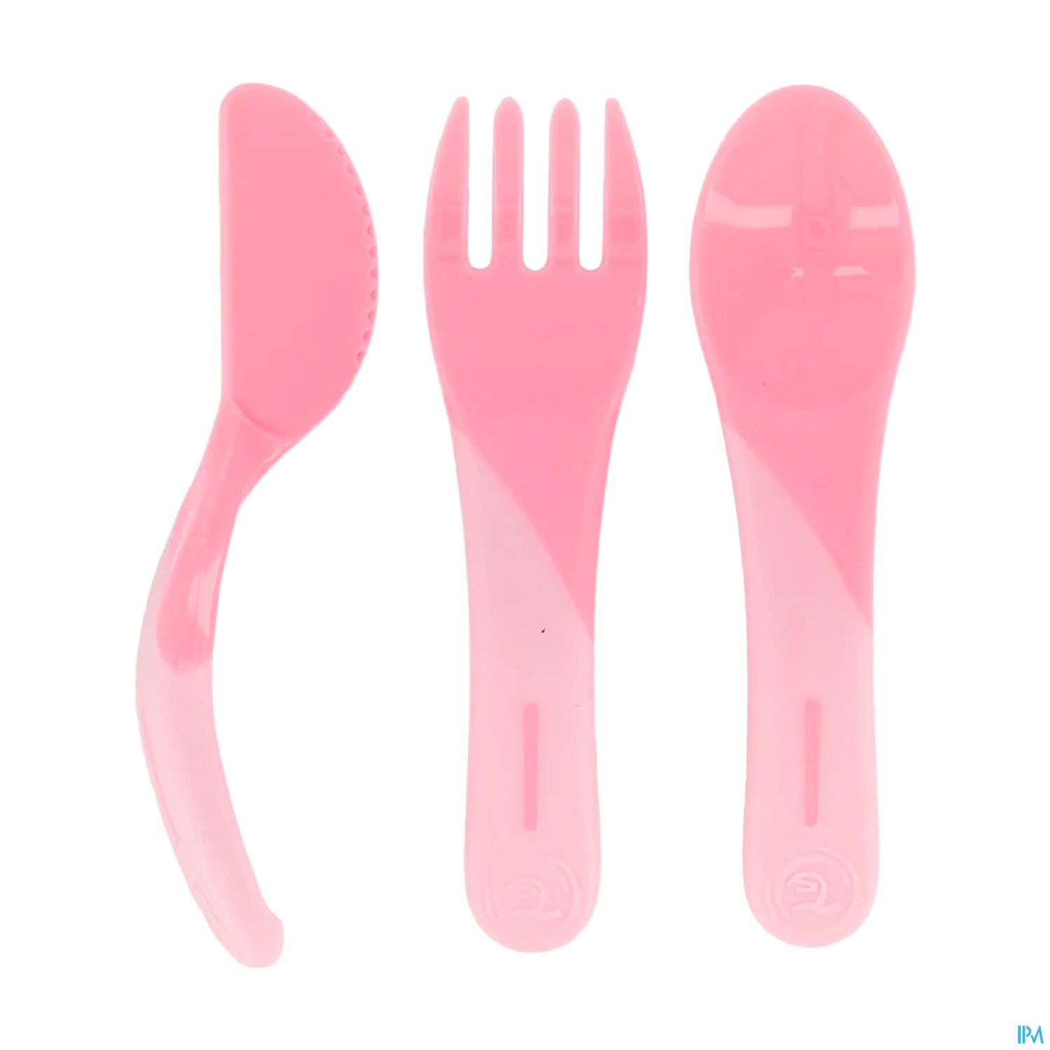 Twistshake Couverts D Apprentissage Silicone Rose Pastel X3
