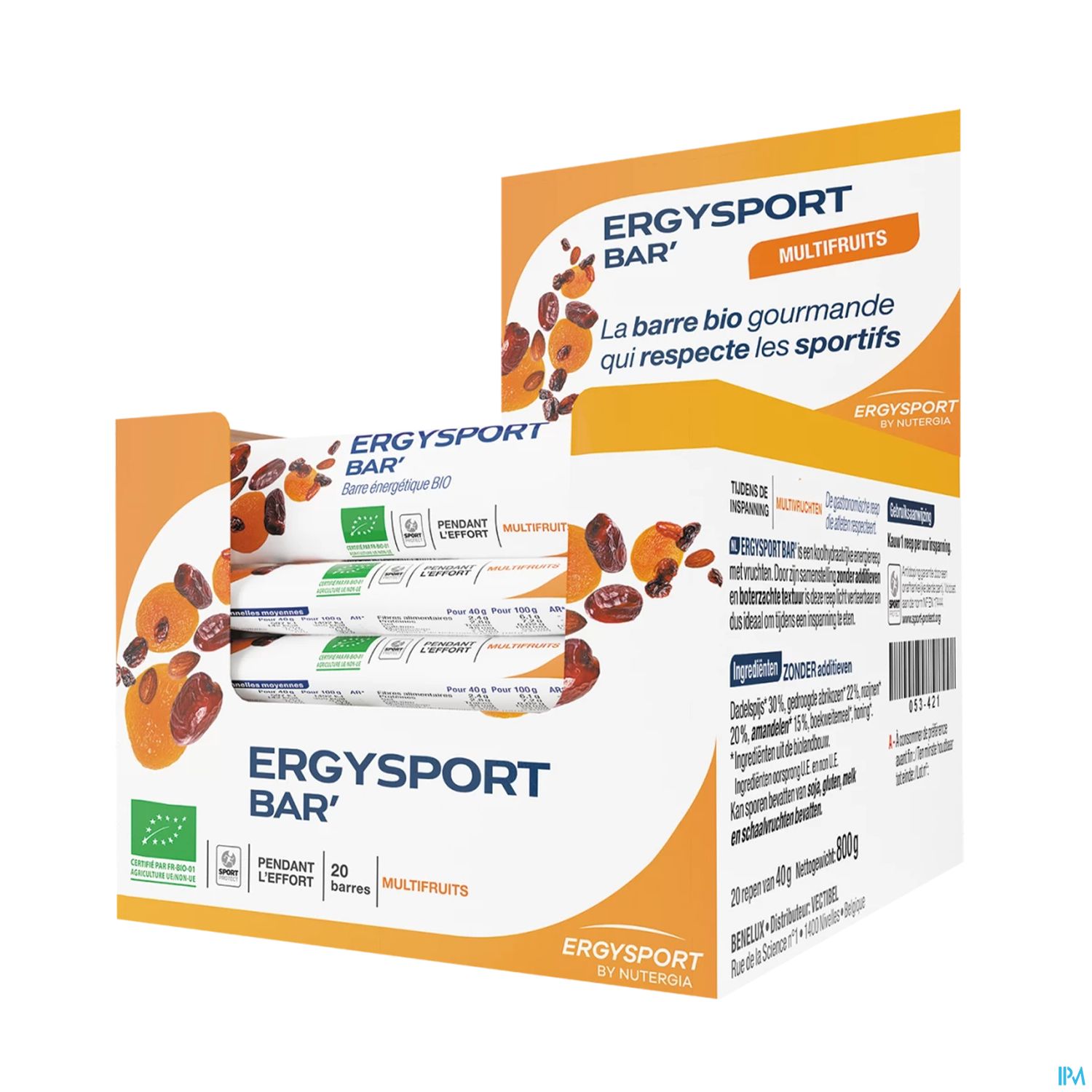 ERGYSPORT BAR' MULTIFRUIT 40G