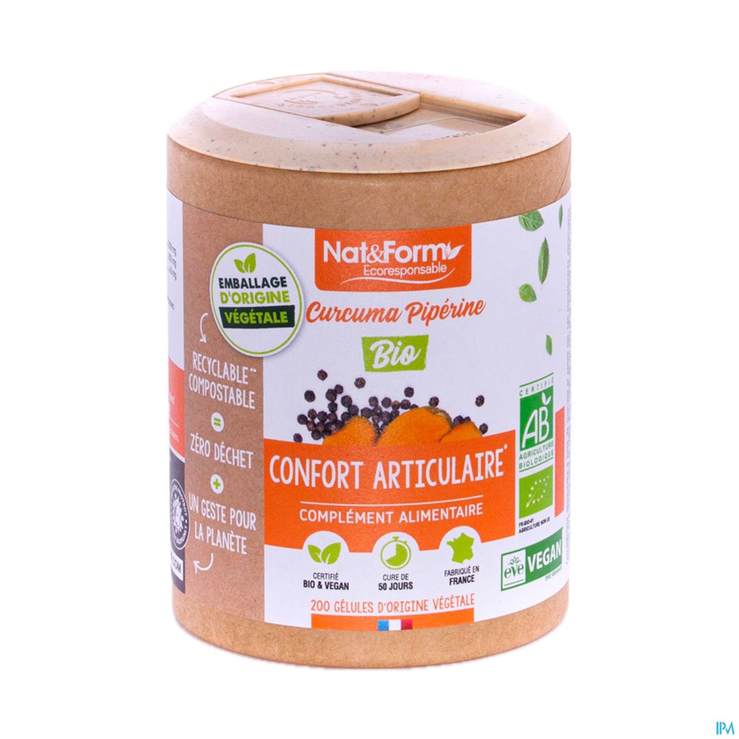 NAT&FORM ECO CURCUM/PIP GELVEG60