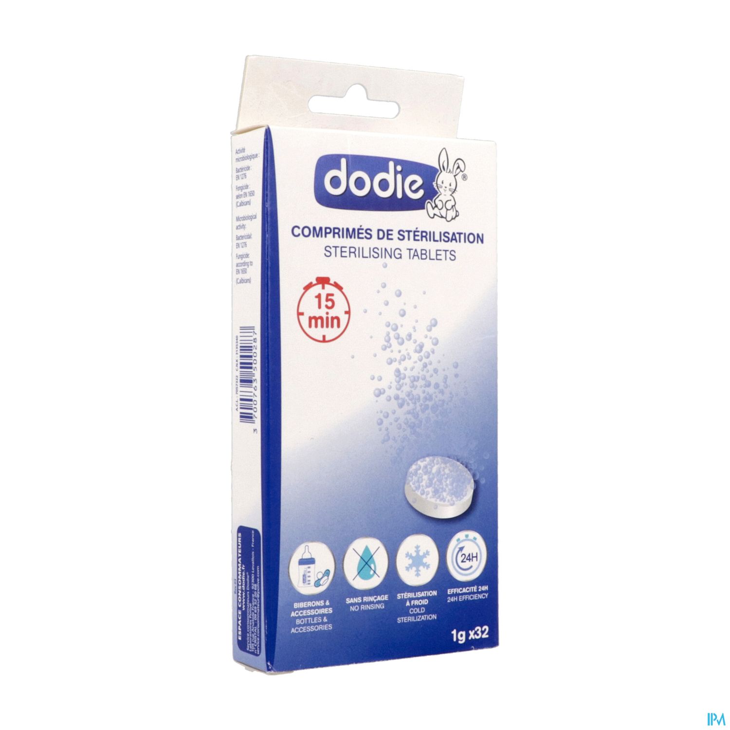 DOD COMPRIMES STERILISATION X32