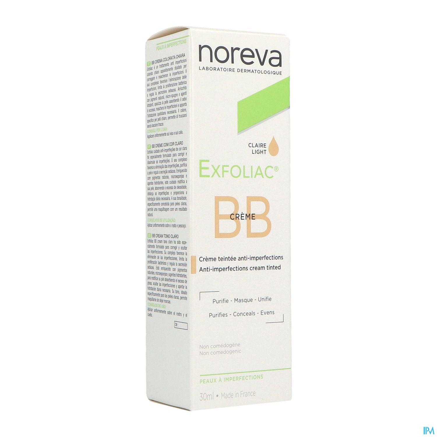 Noreva Exfoliac Bb Creme Teintee Clair 30ml
