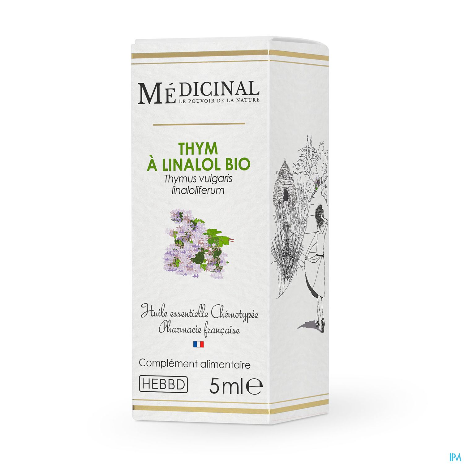 Medicinal Huile Essentielle Thym Linalol Bio 10ml