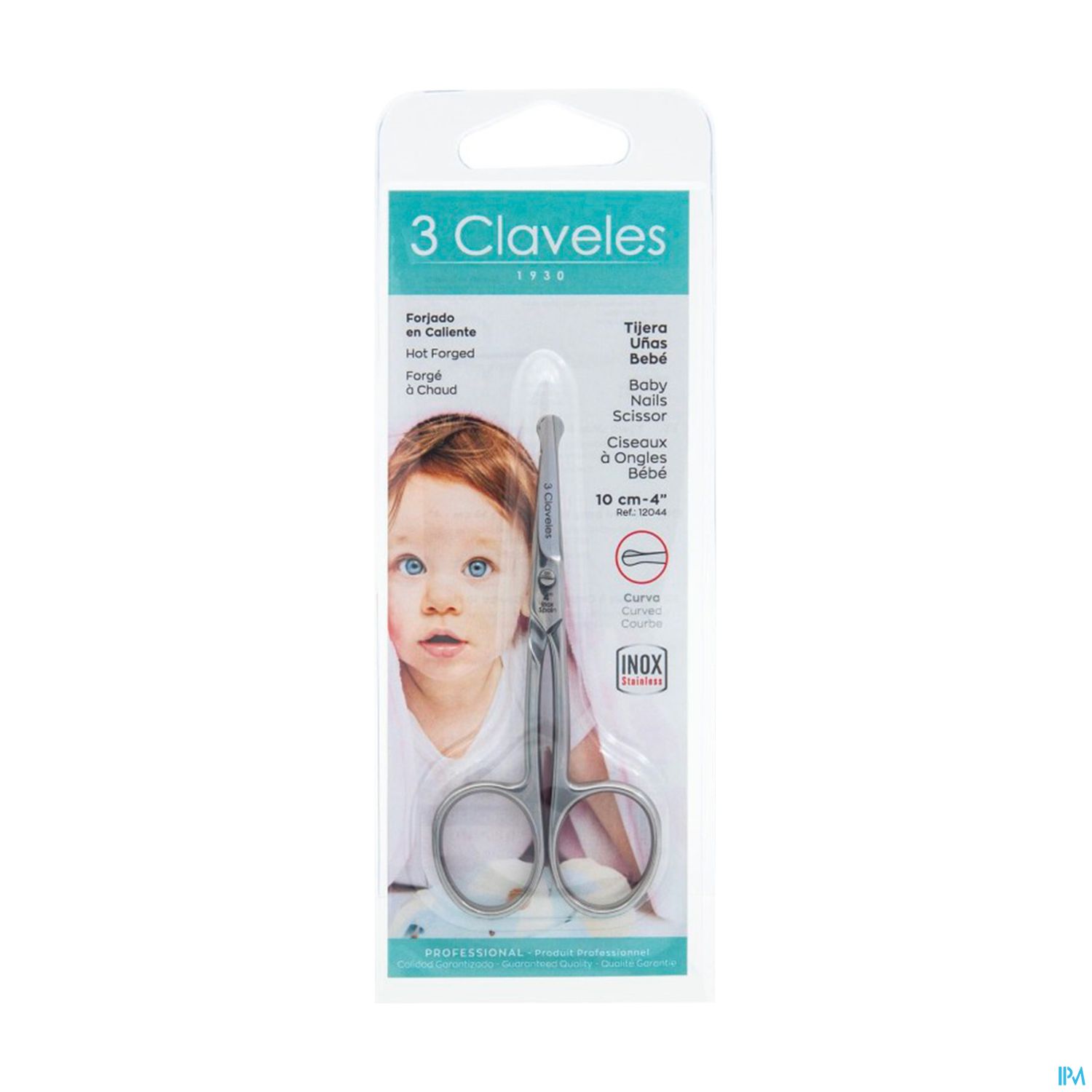 3 Claveles Ciseaux Bebe Poil Nez Courbe