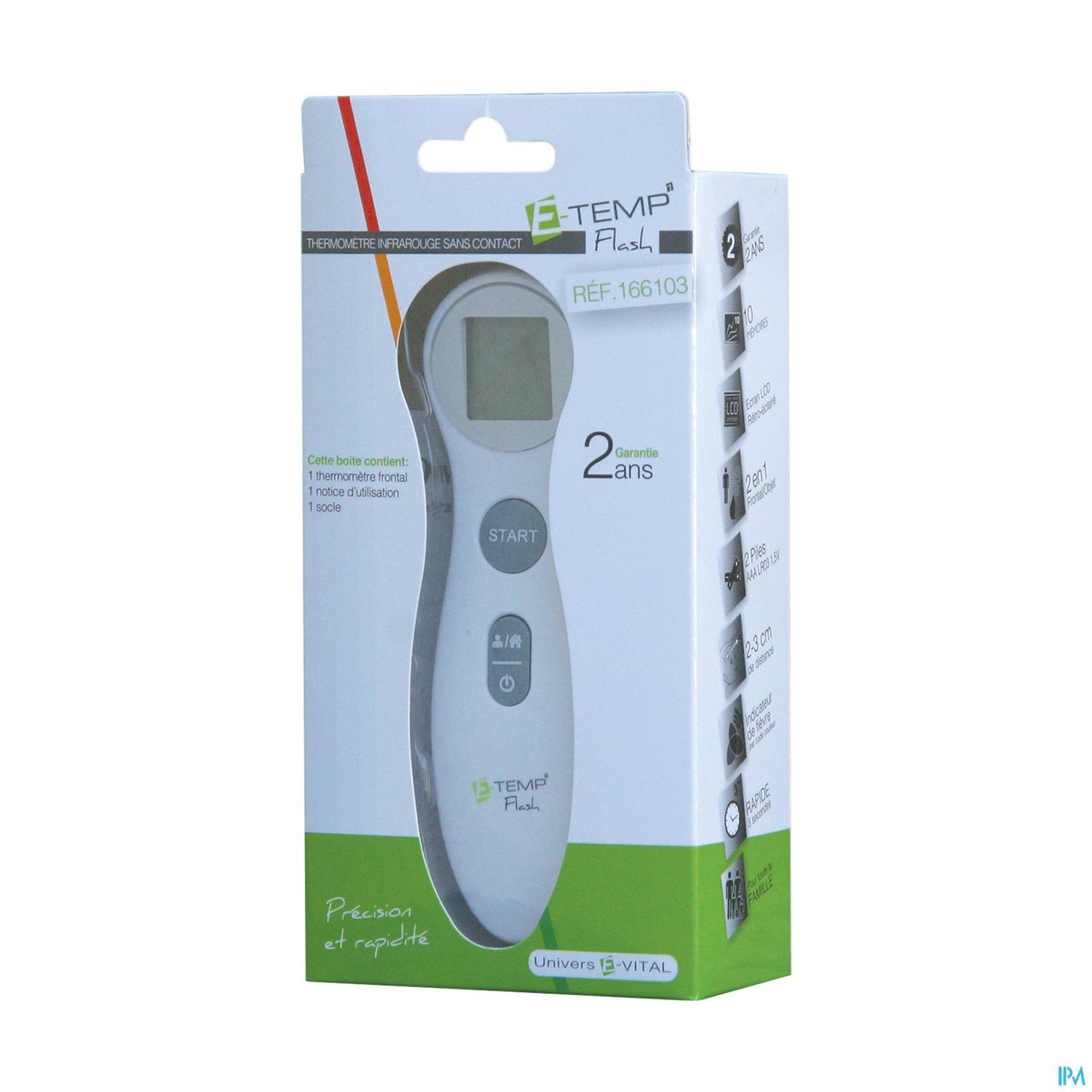 Euromedis Thermometre E Temp Flash Sans Contact