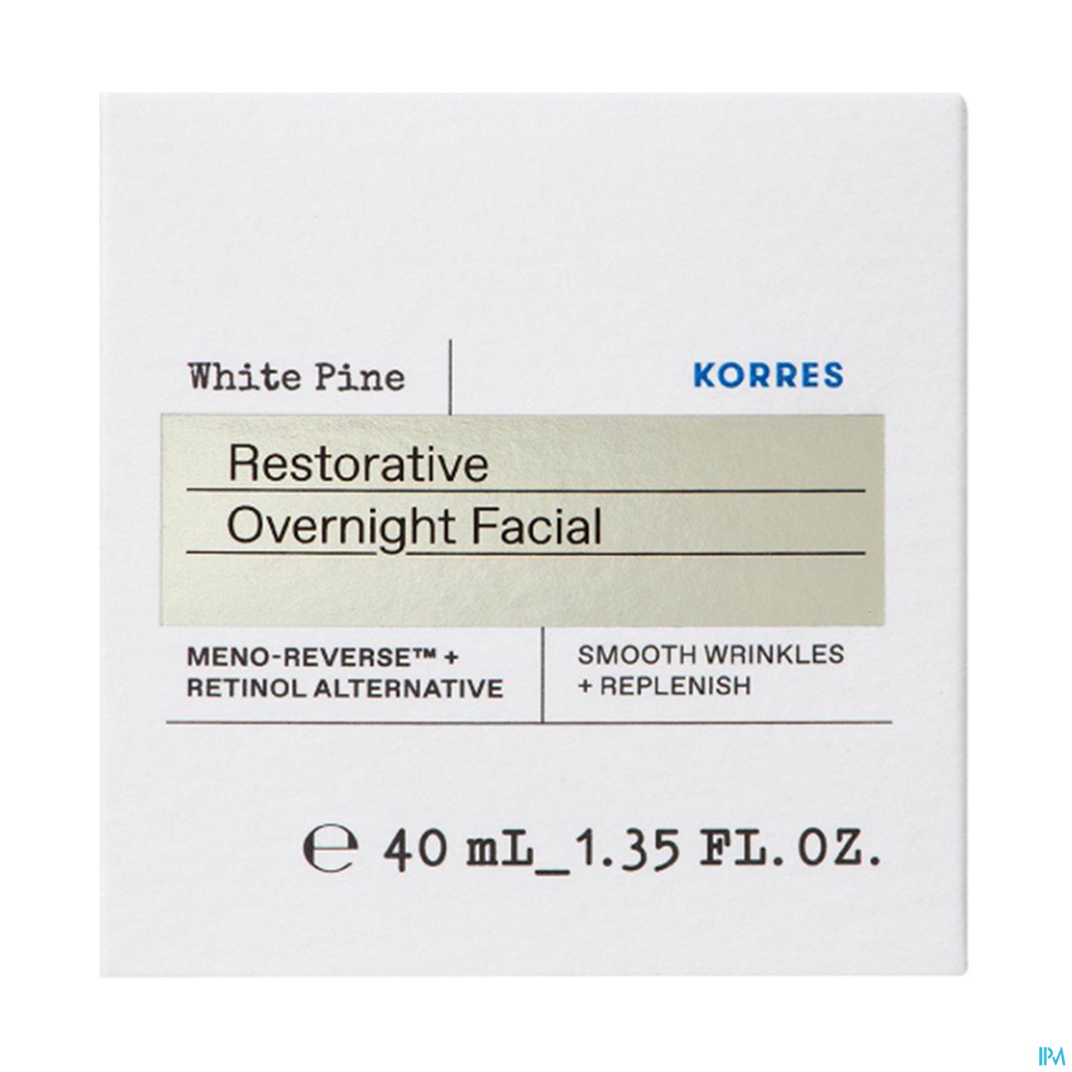 Korres Pin Blanc Creme Nuit Regenerante 40ml