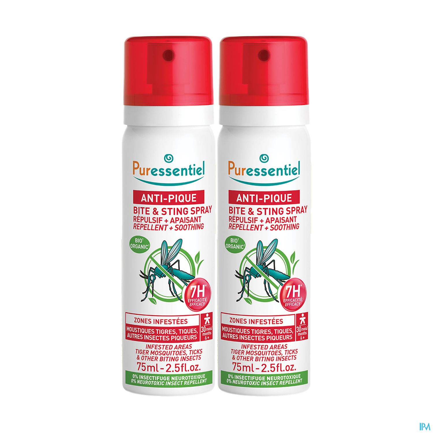 Puressentiel Spray Repulsif Antipique 75ml X2 Offre Duo -25% Sur Le 2nd