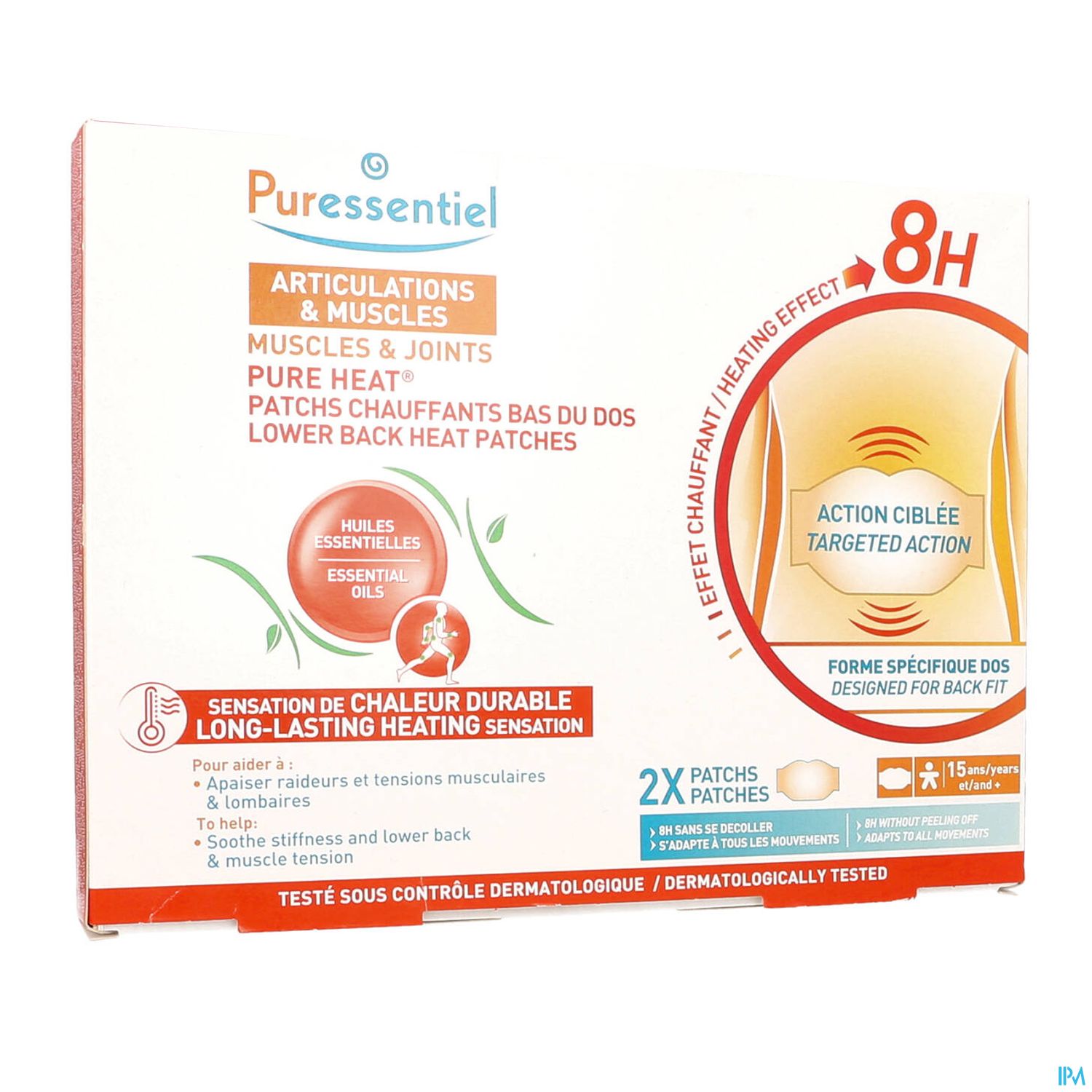 PURESSENTIEL PATCH CHAUFF BAS DOS2