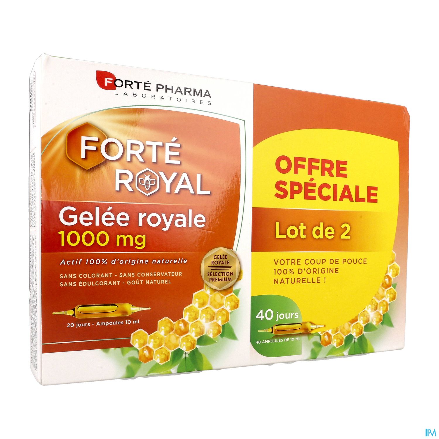 Forte Pharma Forte Royal Gelee Royale 1000mg Ampoule 10ml 20 X2