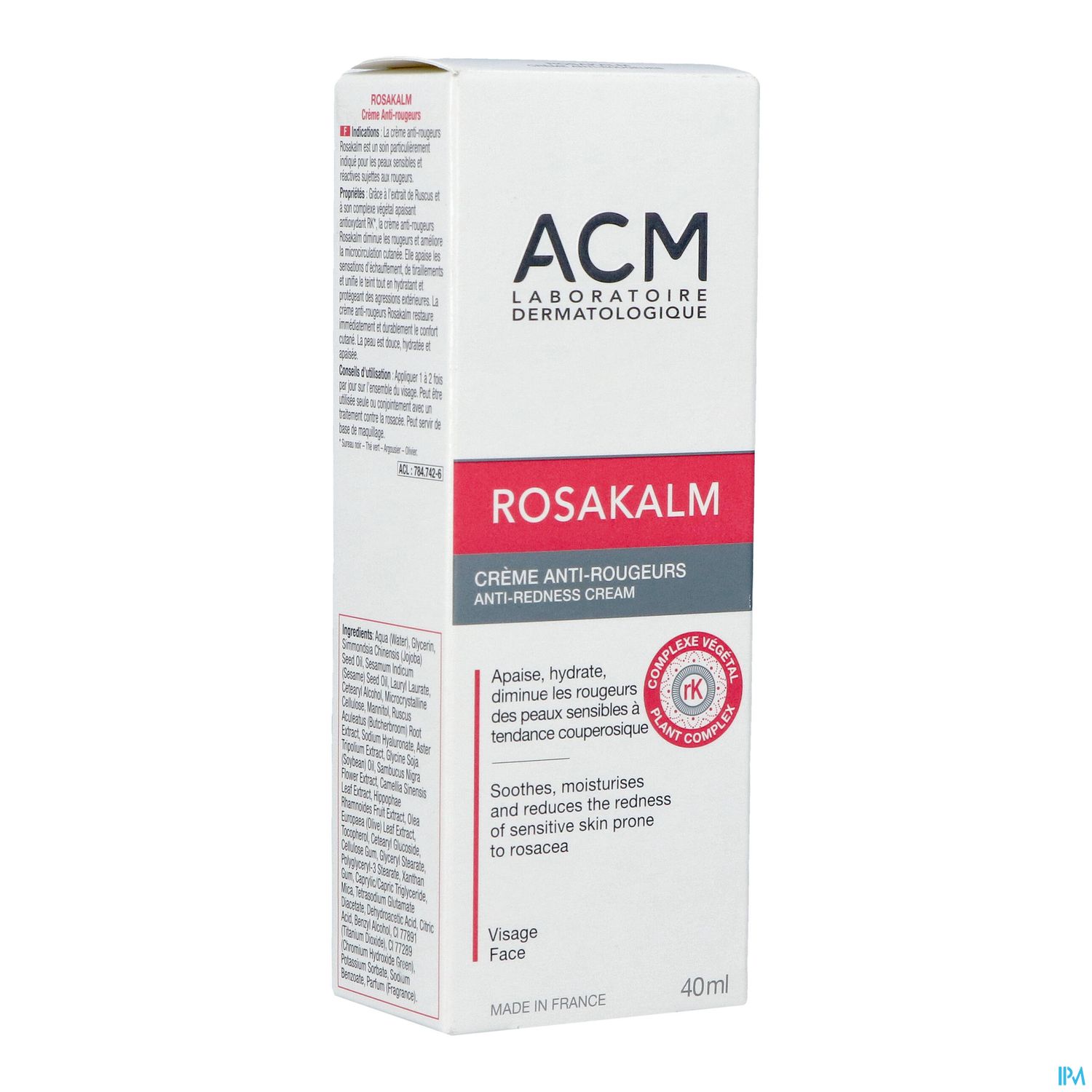 ROSAKALM CR A/ROUGEUR 40ML