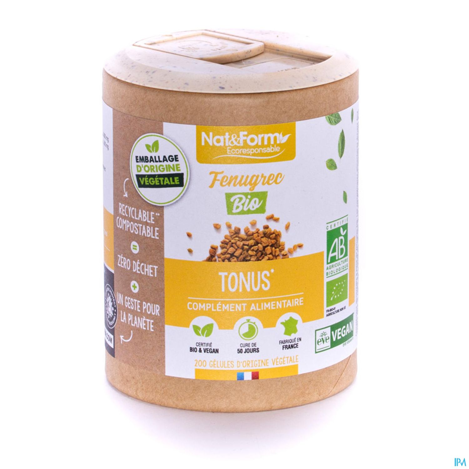 Nat Et Form Ecoresponsable Fenugrec Bio Gelule Vegetale 90