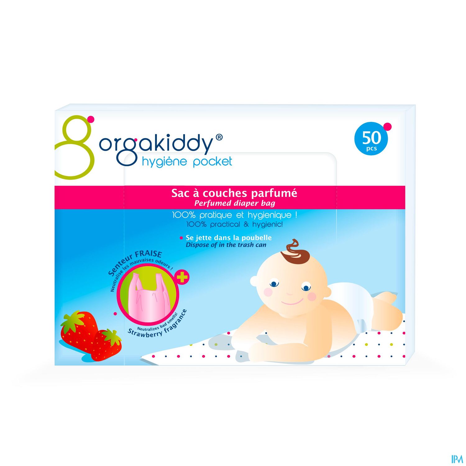 ORGAKIDDY SAC COUCH PARF FRAISE 50