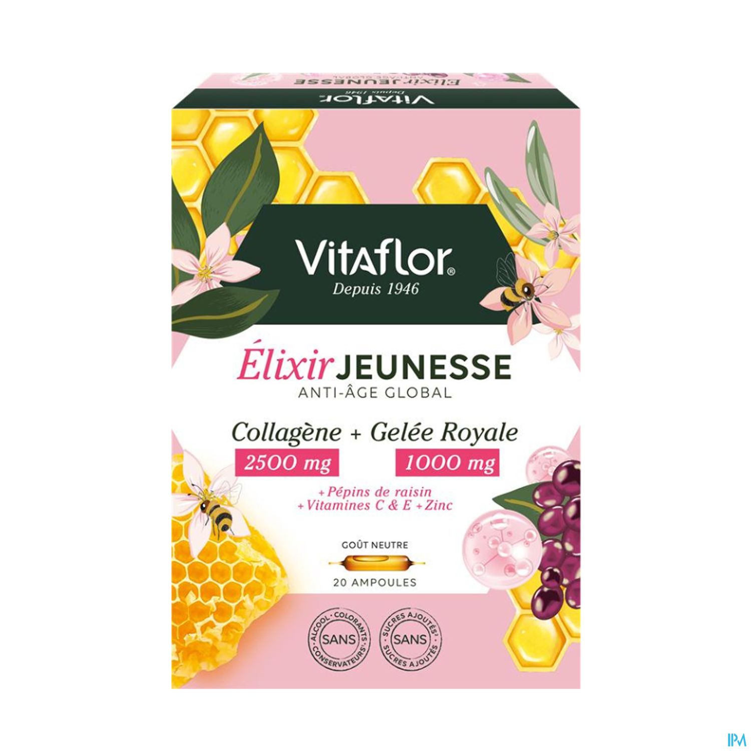 Vitaflor Gelee Royale Elixir Jeunesse Ampoule 15ml 20