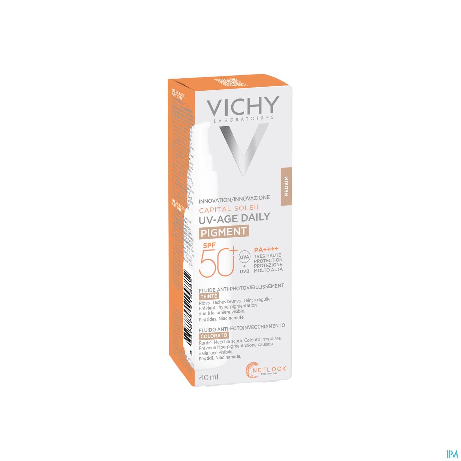 Vichy Capital Soleil Uv Age Daily Pigment Teinte Medium Spf50+ 40ml