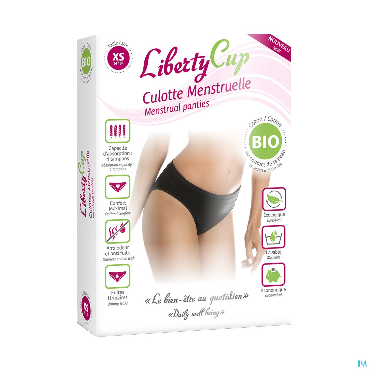 LIBERTY CUP CULOTTE MENST NOIR XS