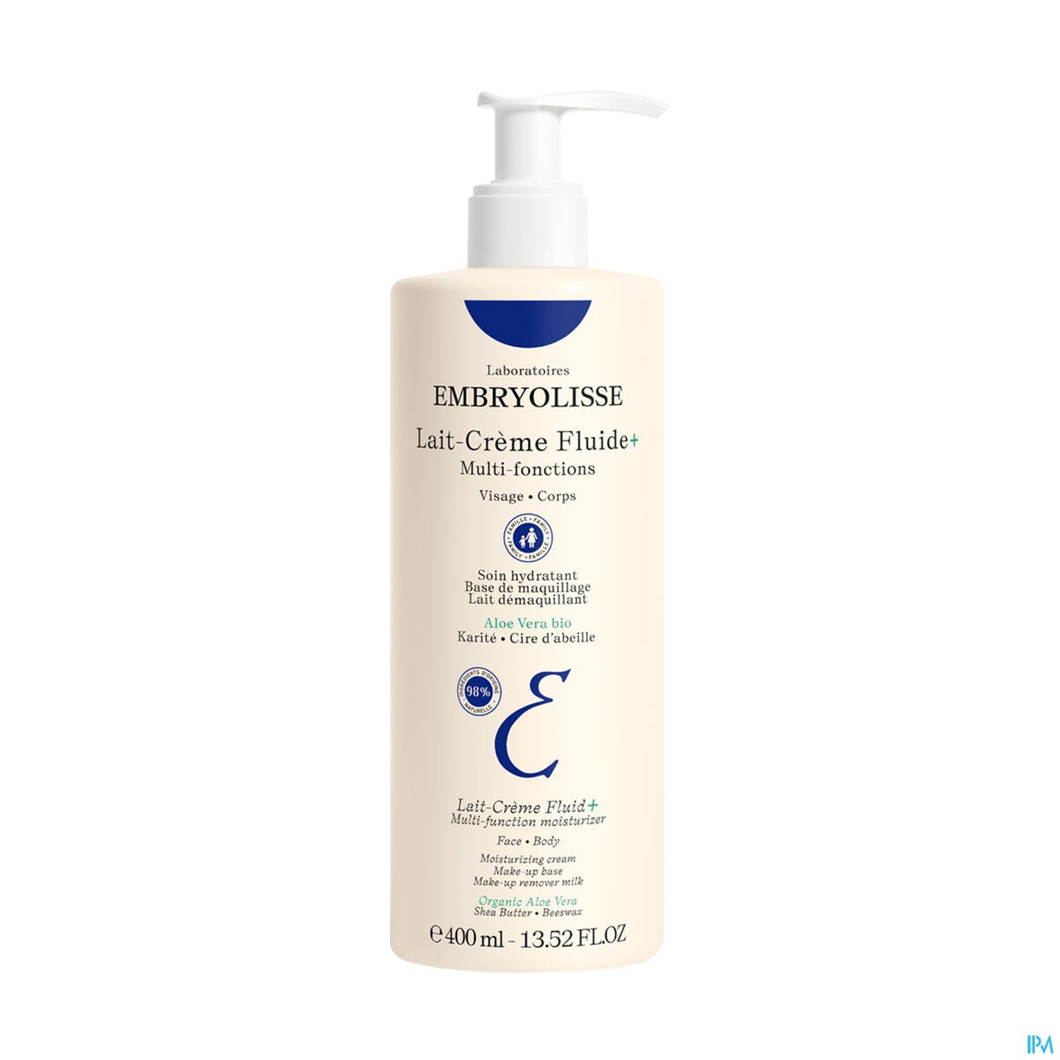 EMBRYOLISSE LAIT/CR FLUIDE+ 400ML