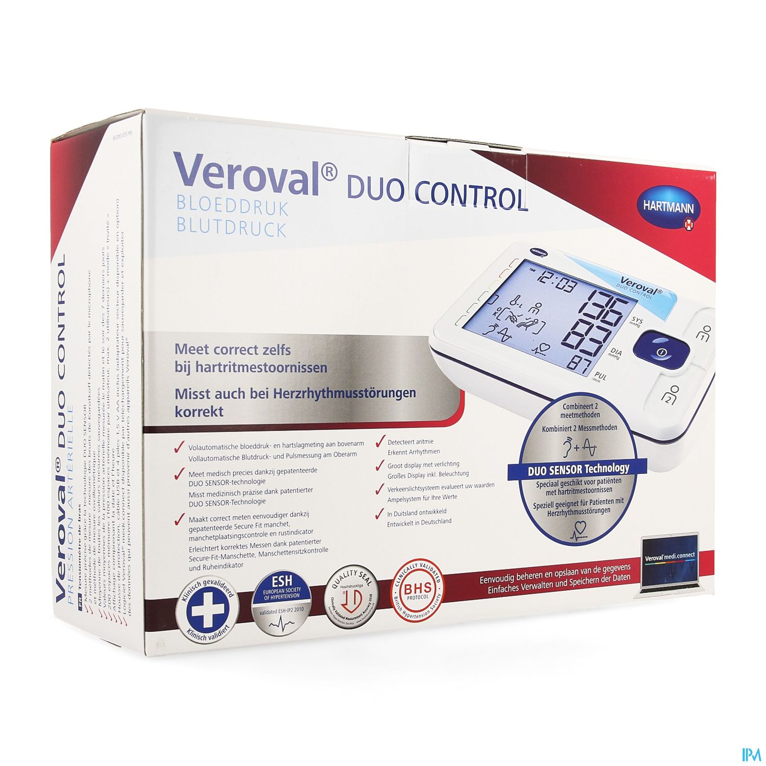 Hartmann Veroval Duo Control Tensiometre Bras l