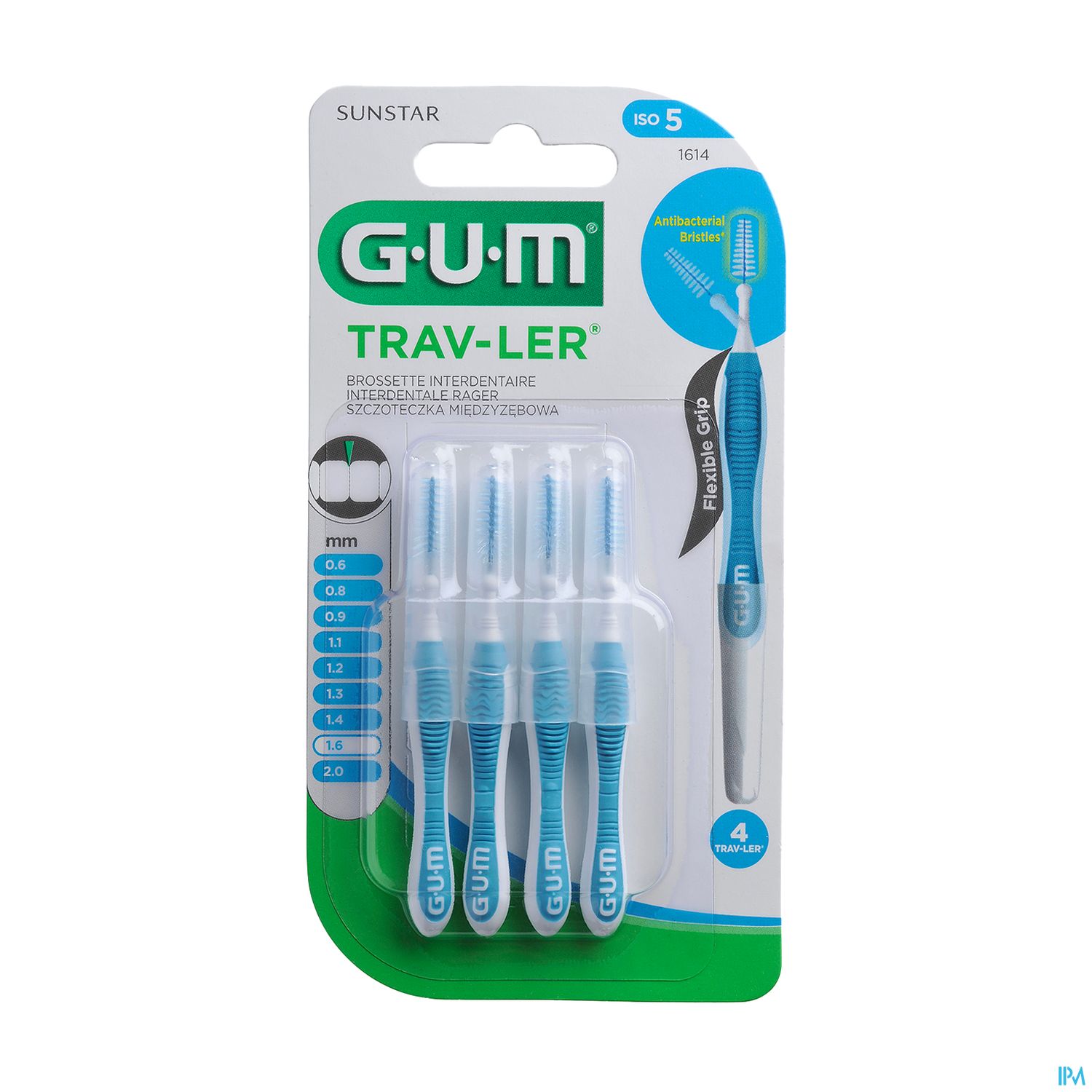 Gum Travler Brossette Interdentaire Coniqu 1mm6 X4