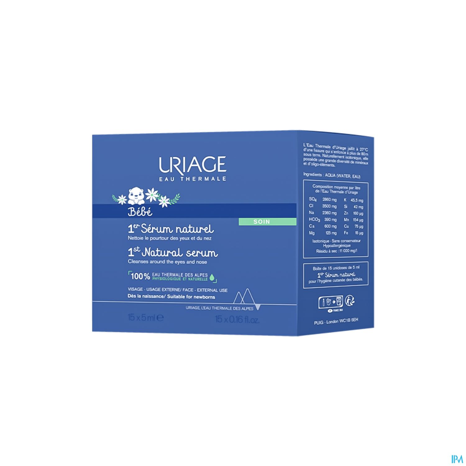 URIAGE BEBE 1ER SERUM NATUR 5MLX15