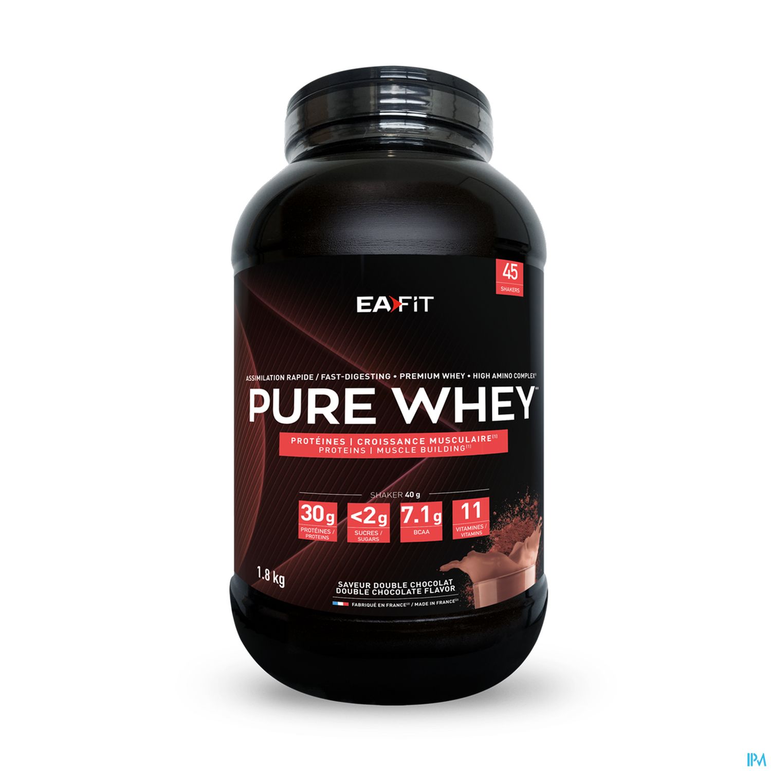 Eafit Pure Whey Poudre Pour Boisson Double Chocolat 1kg8