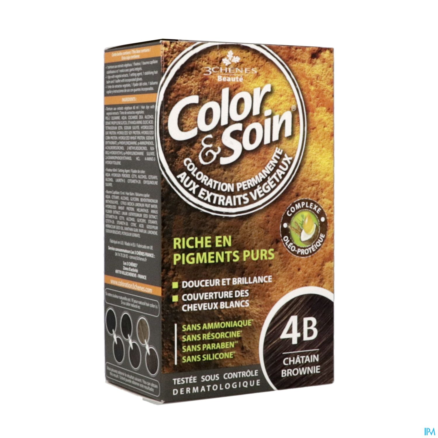 3 CHENES COLOR/SOIN CHAT BROWNI 4B