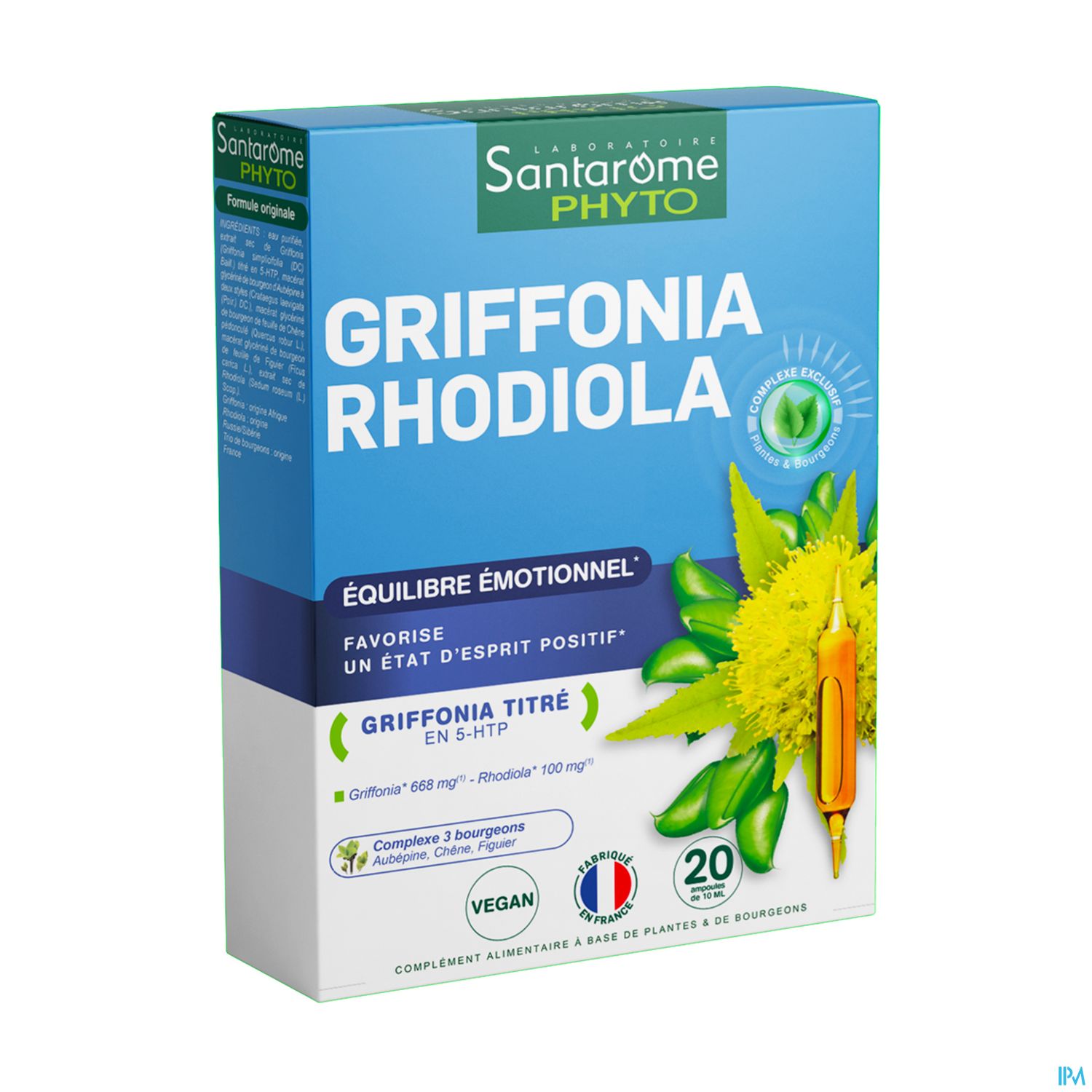 SANTAROME GRIFFONIA RHODIOLA.AMP20
