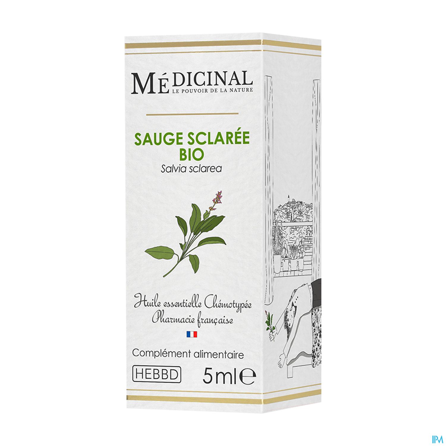 Medicinal Huile Essentielle Sauge Sclaree Bio 5ml