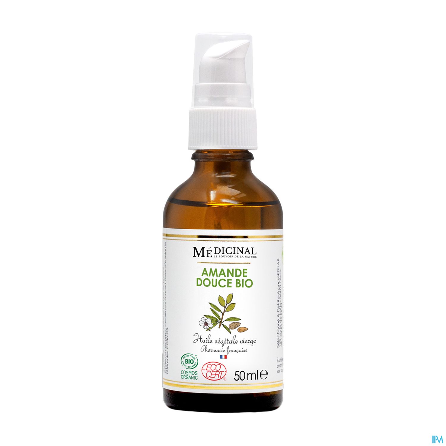 Medicinal Huile Vegetale Bio Amande Douce 50ml