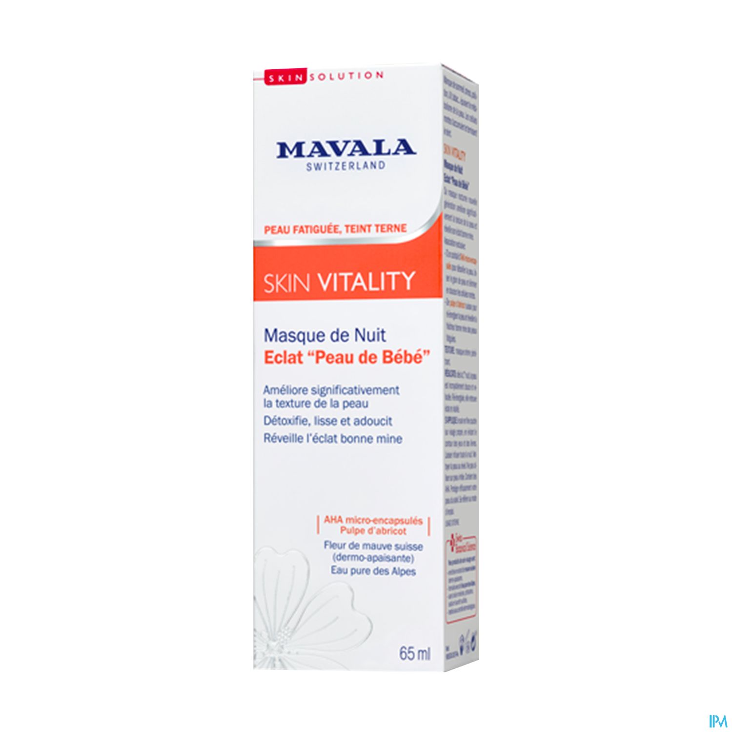 Mavala Skin Vitality Masque De Nuit Peau De Bebe 65ml