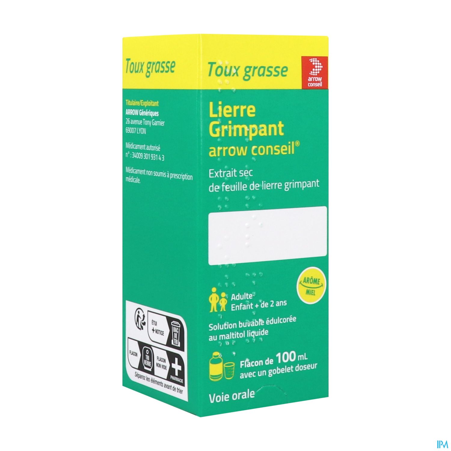 Lierre Grimpant Arrow Conseil Solution Buvable Edulcoree Au Maltitol 100ml