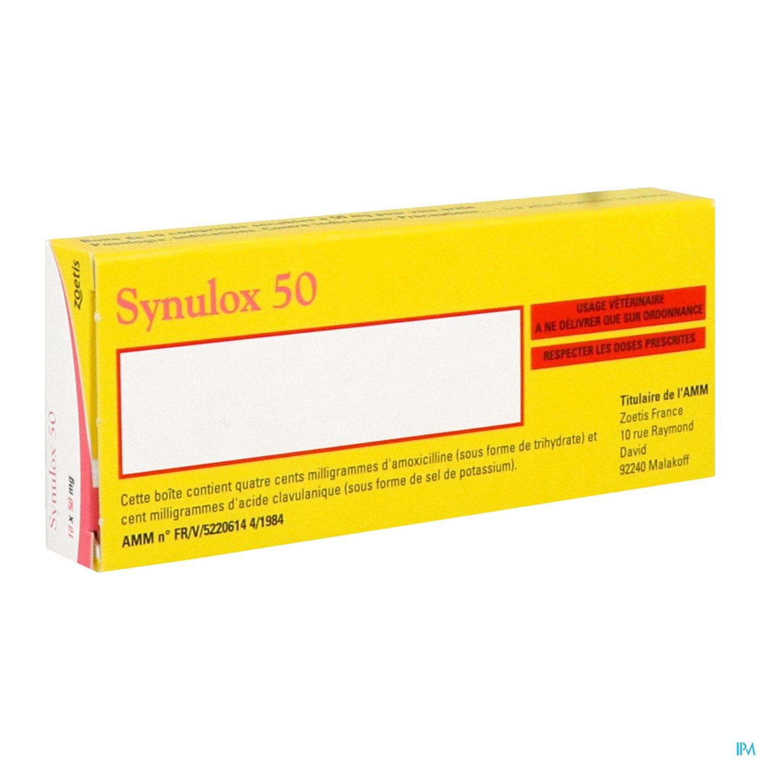 Synulox 50mg Comprime Appetent 10