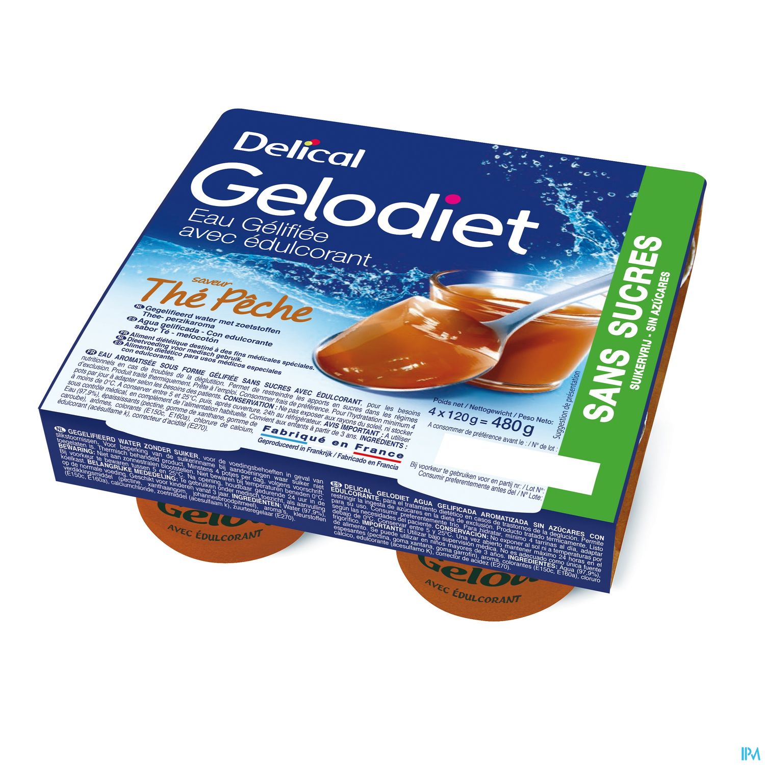 DELICAL GELODIET EAU S/S THE/PECHE
