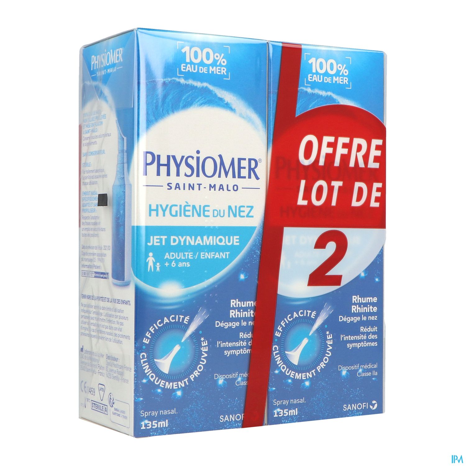 PHYSIOMER JET DYNAMIQUE LOT/135ML