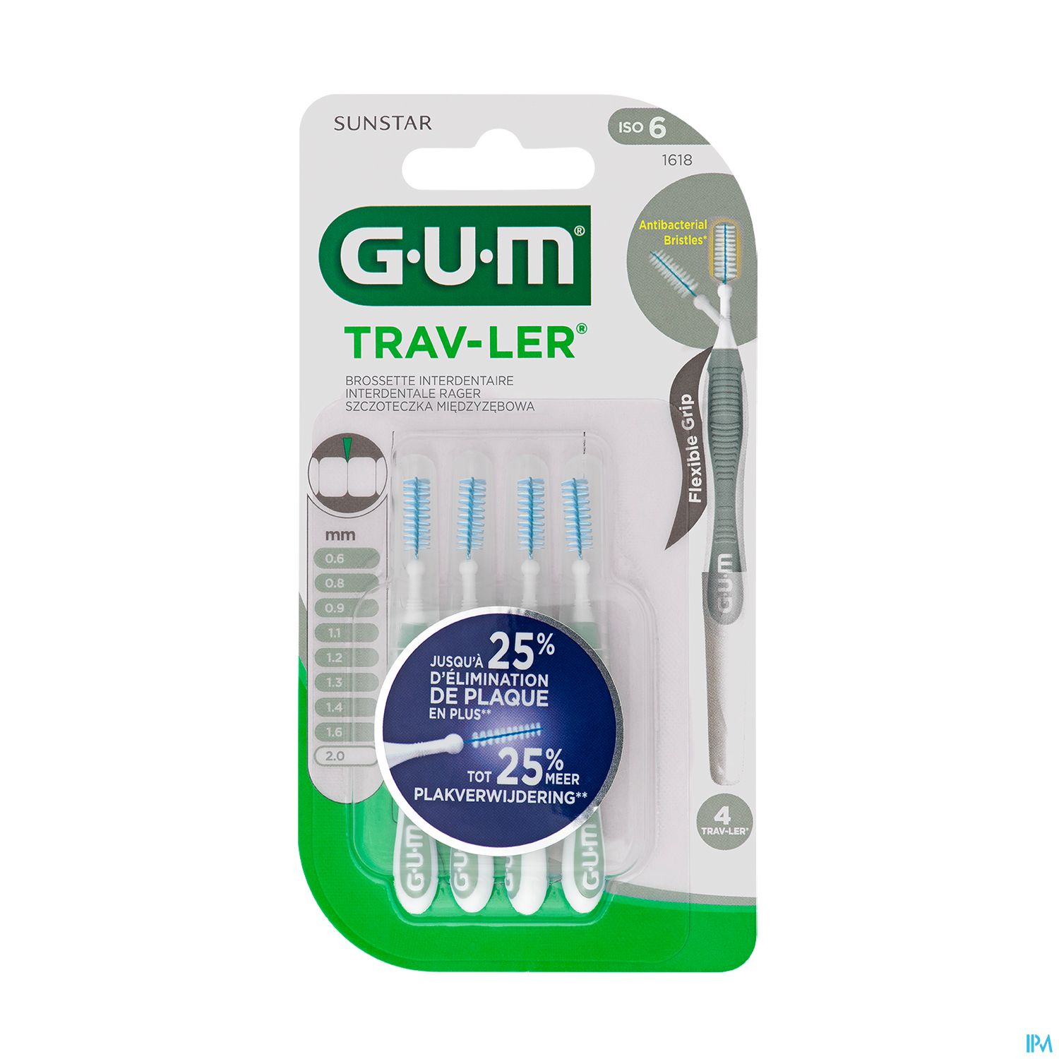 Gum Travler Brossette Interdentaire Cylind 2mm X4