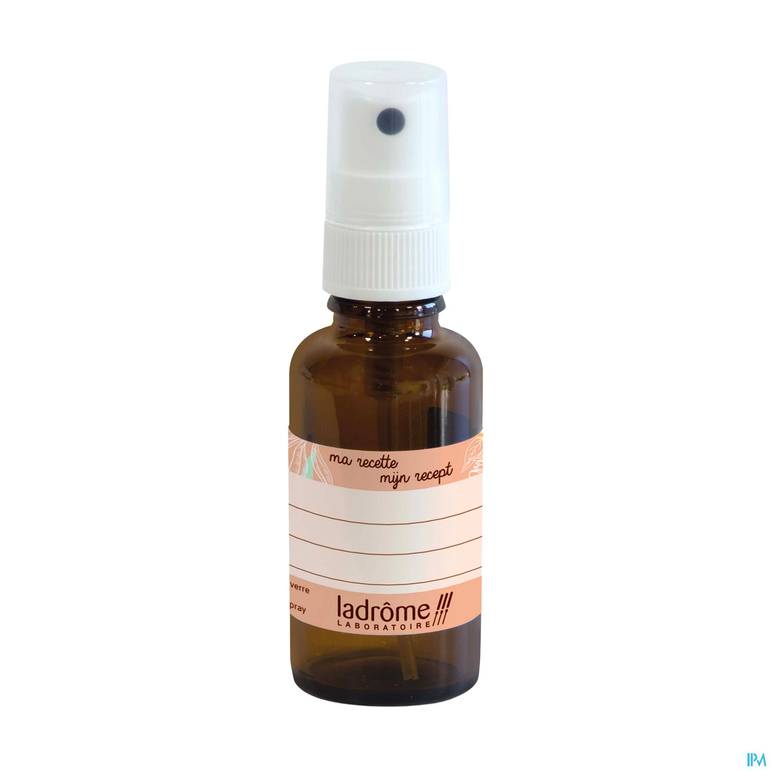 Ladrome Diy Flacon Verre Brun 30ml Vide Avec Pompe Spray