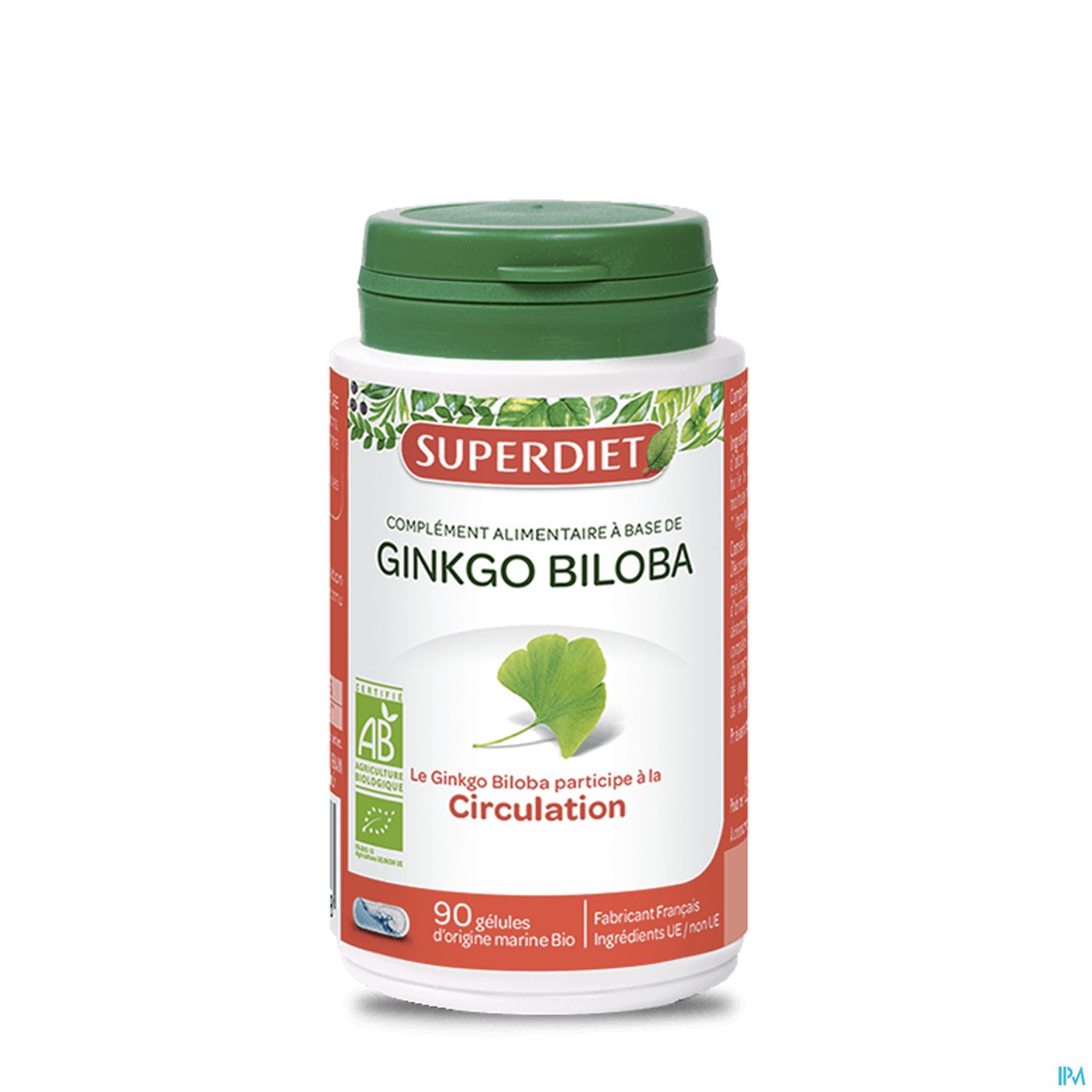 Superdiet Ginkgo Biloba Bio Gelule 90