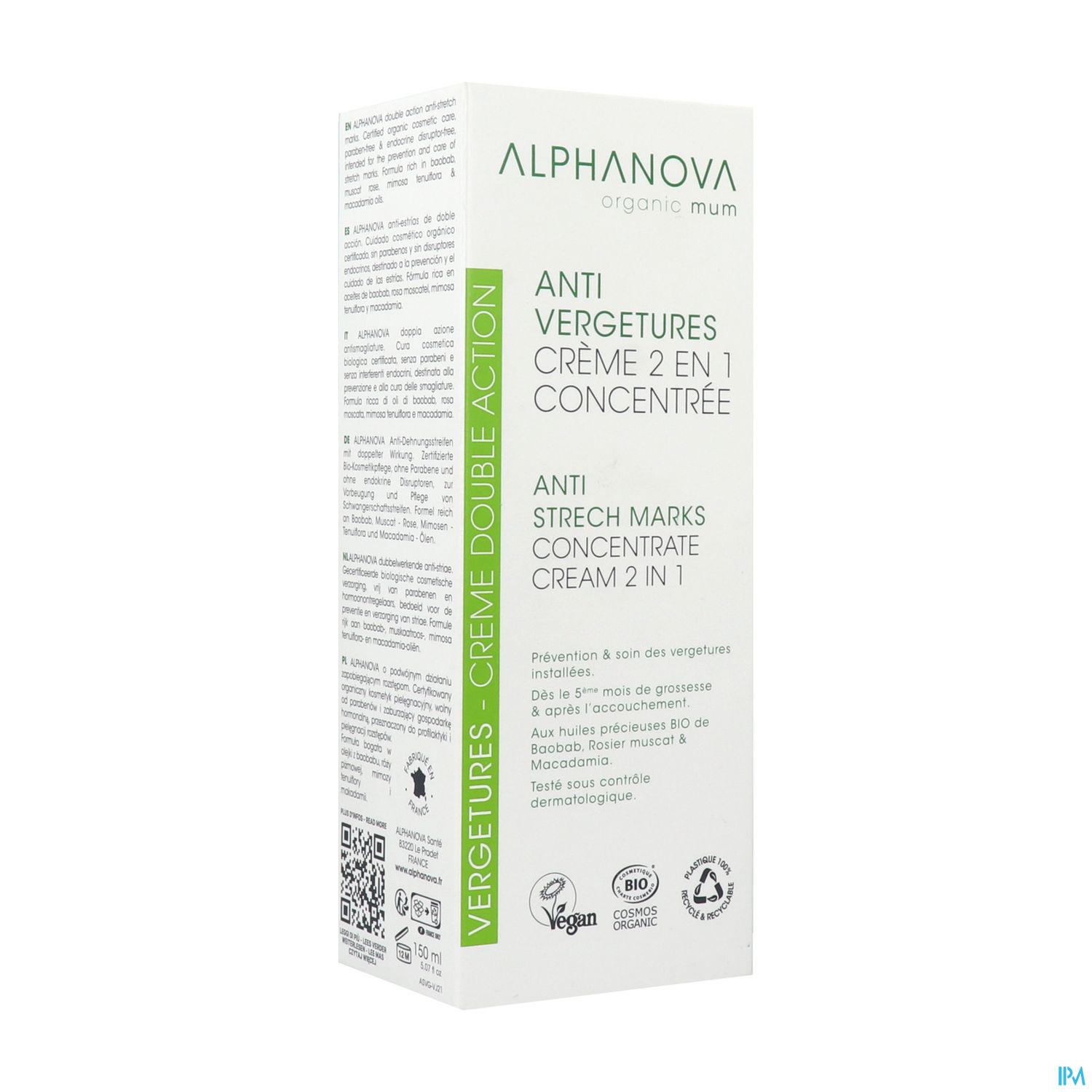 ALPHANOVA SOIN A/VERGETUR BIO150ML