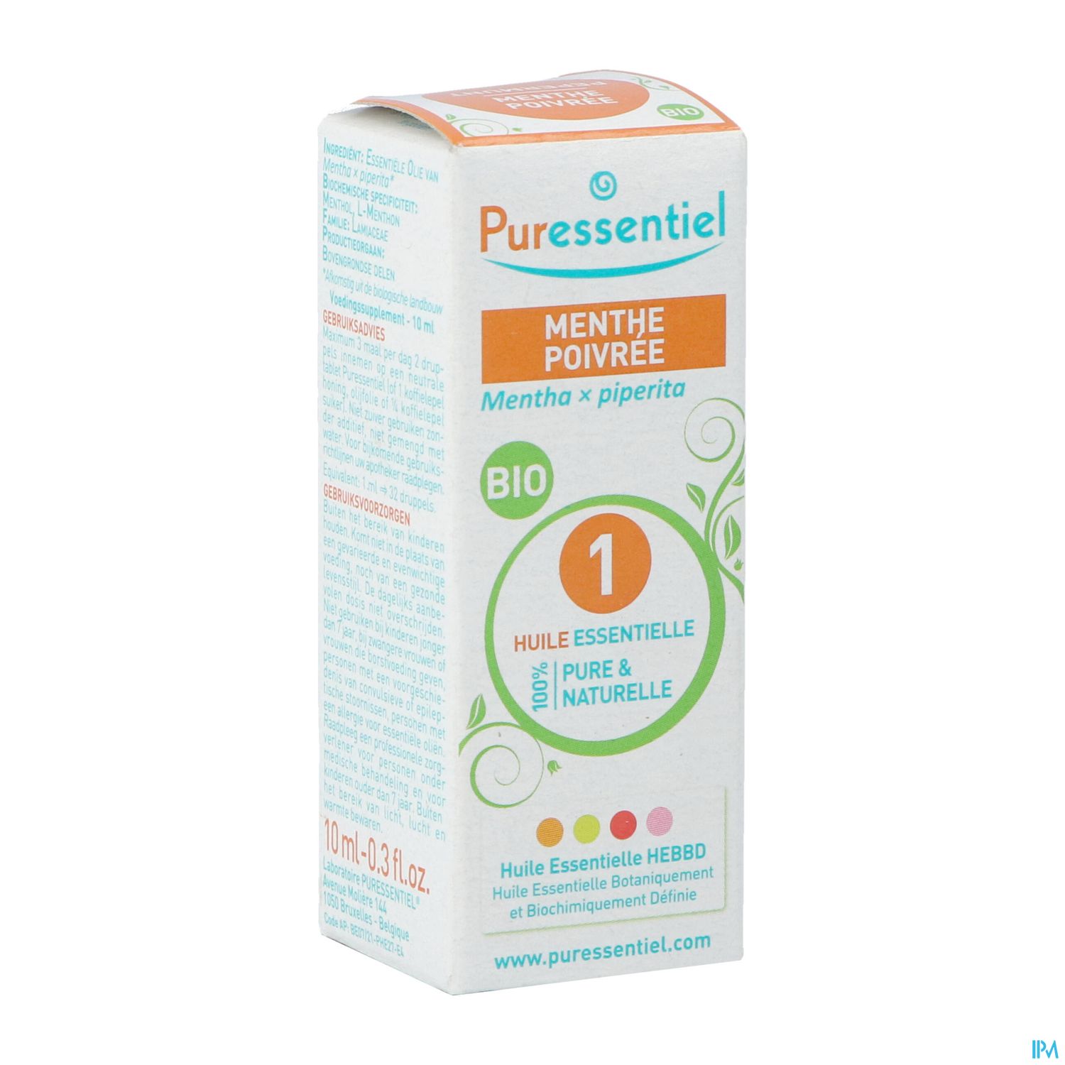 Puressentiel Huile Essentielle Menthe Poivree Bio 10ml