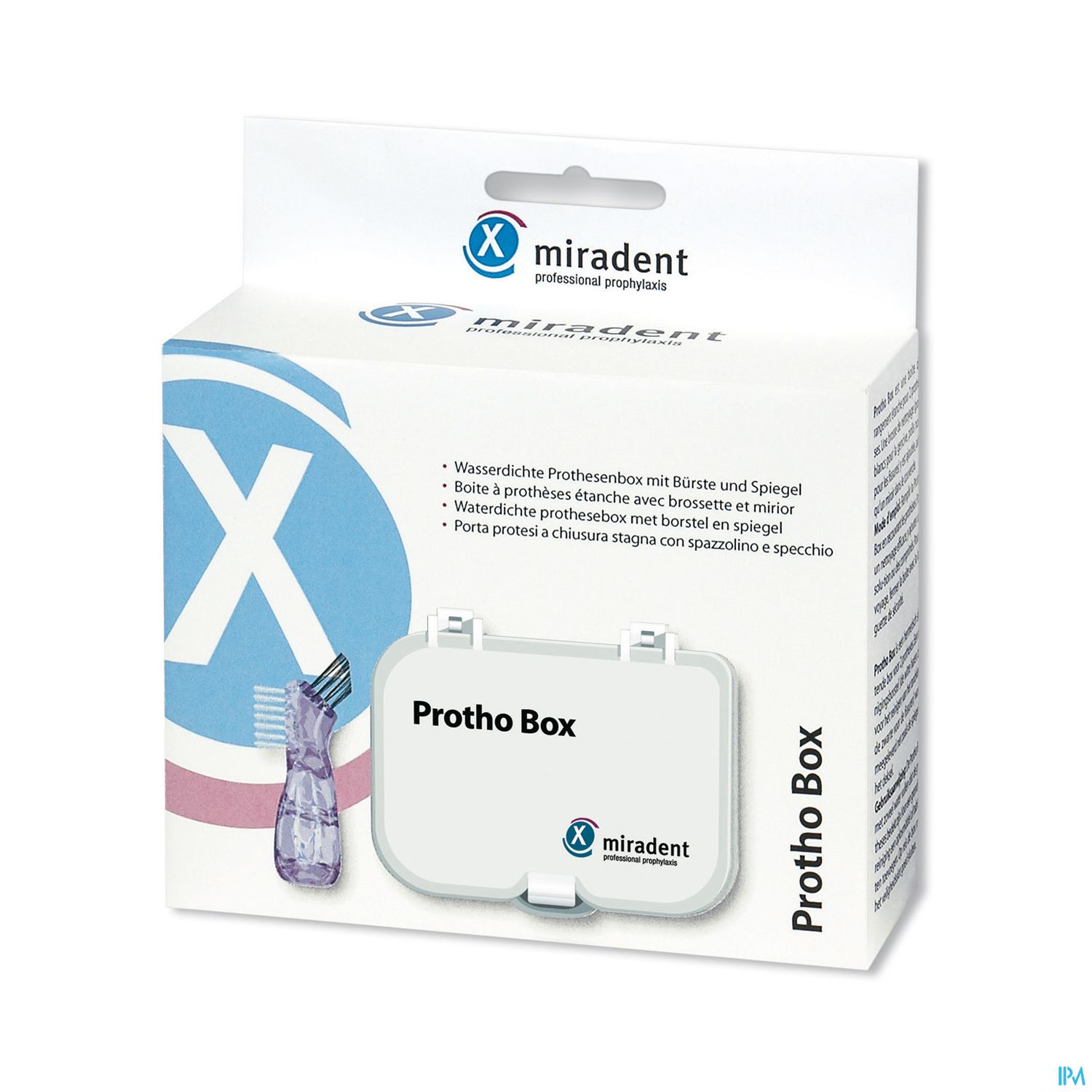 Miradent Protho Box Boite Rangement + Br Prothese